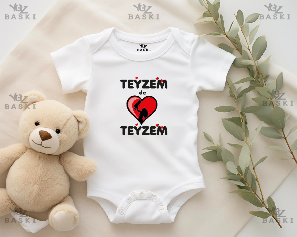 Teyzem de Teyzem Baskılı Bebek Zıbını