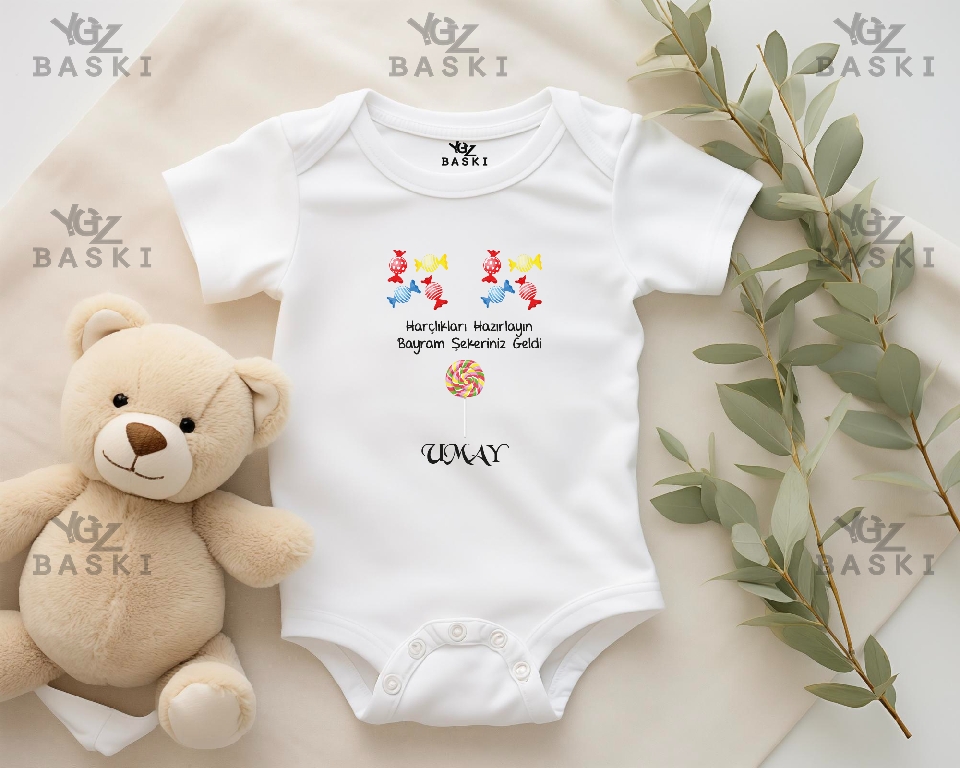Harçlıkları Hazırlayın Baskılı Bebek Zıbın