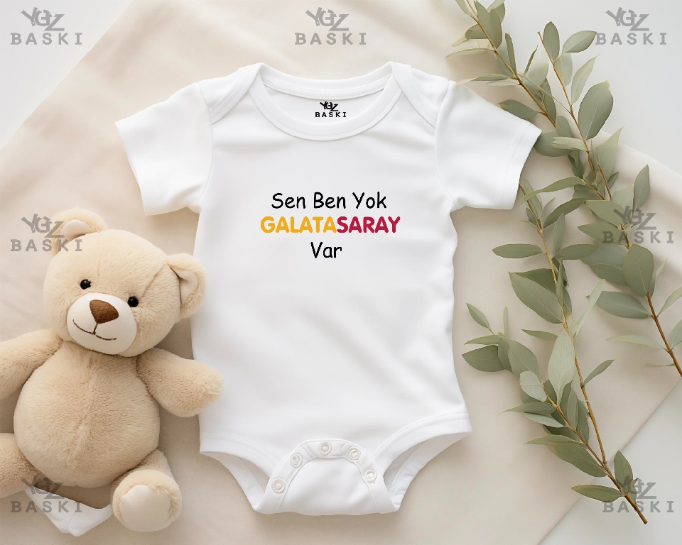Sen Ben Yok GalataSaray Var Baskılı Bebek Zıbını