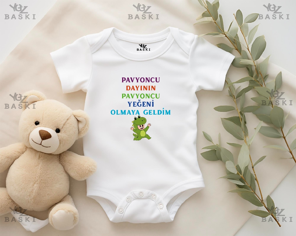 Pavyomcu Dayının Pavyoncu Yeğeni Olmaya Geldim Baskılı Bebek Zıbını