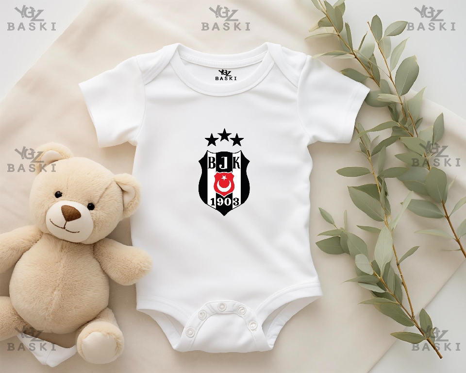 BJK Logosu Baskılı Bebek Zıbını