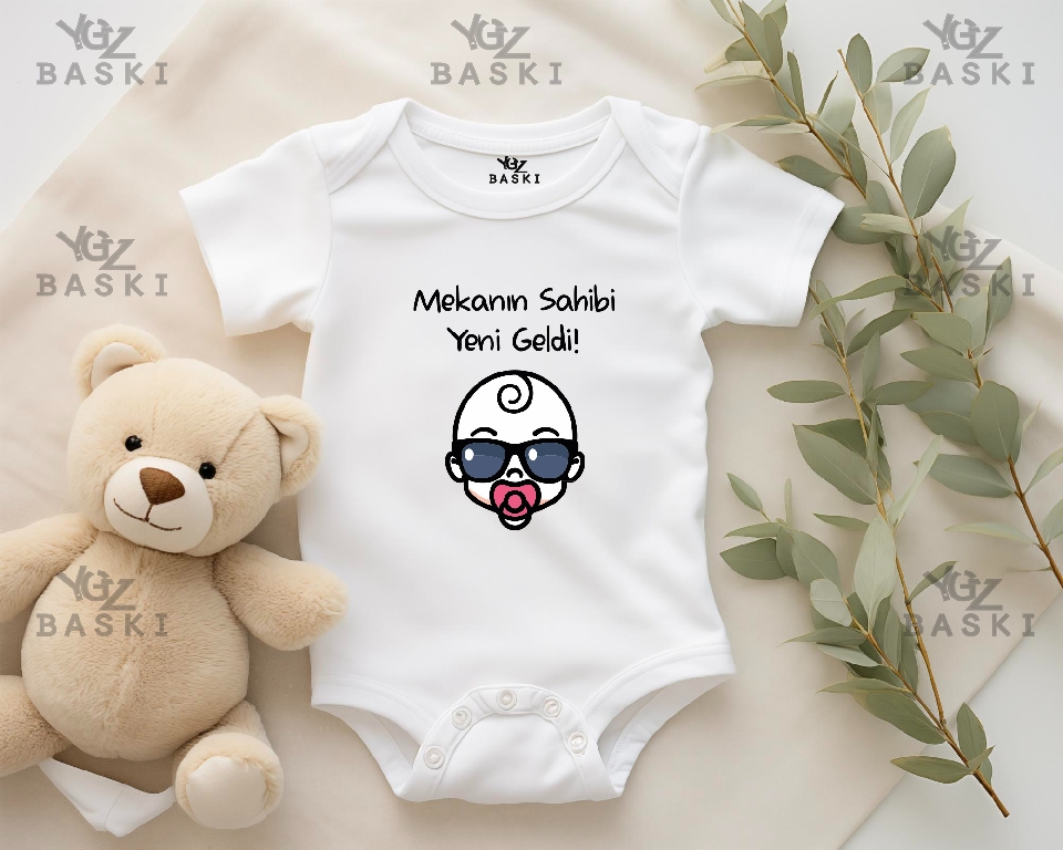 Mekanın Sahibi Yeni Geldi Baskılı Bebek Zıbın 2